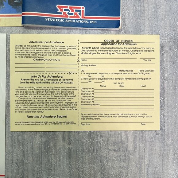 Advanced Dungeons & Dragons: Secret of the Silver Blades 1990 Tandy PC Big Box - Picture 12 of 16